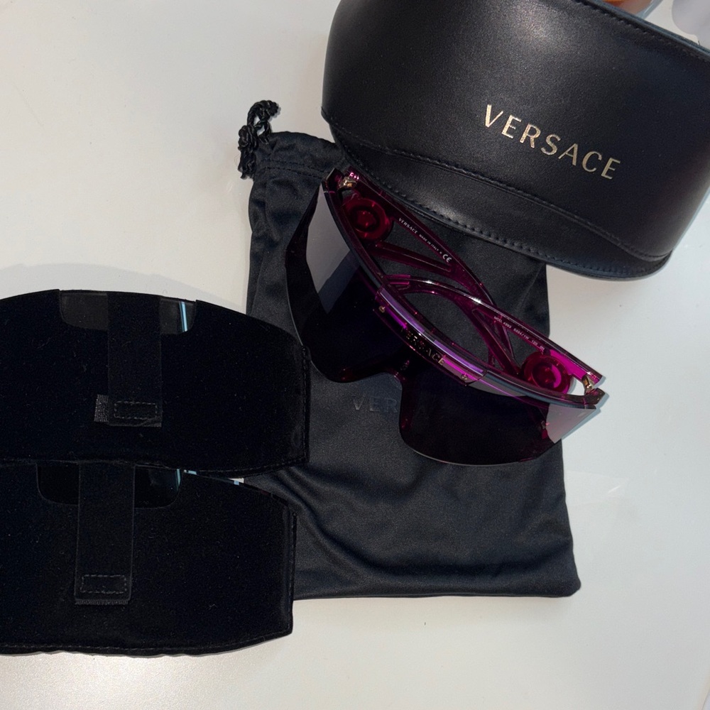Versace Dark Purple Sunglasses with Case